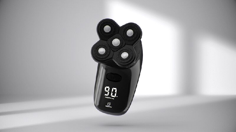 BaldiePro SmoothShave Technology 5 Blade Heads 2026 BaldiePro five circular blade heads showing independent floating movement for scalp contouring