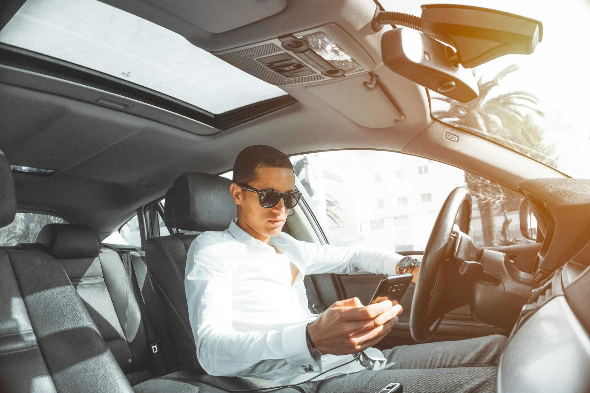 Handheld device use is one of the leading causes of distracted driving crashes Driver distracted by a handheld device while driving — a common and preventable form of distracted driving
