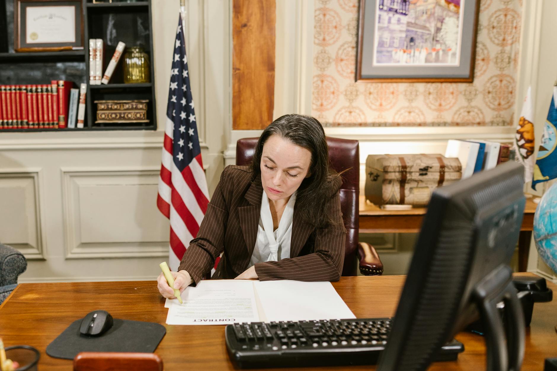 Estate Planning Legal Documents 2026 Attorney signing legal estate planning documents at desk