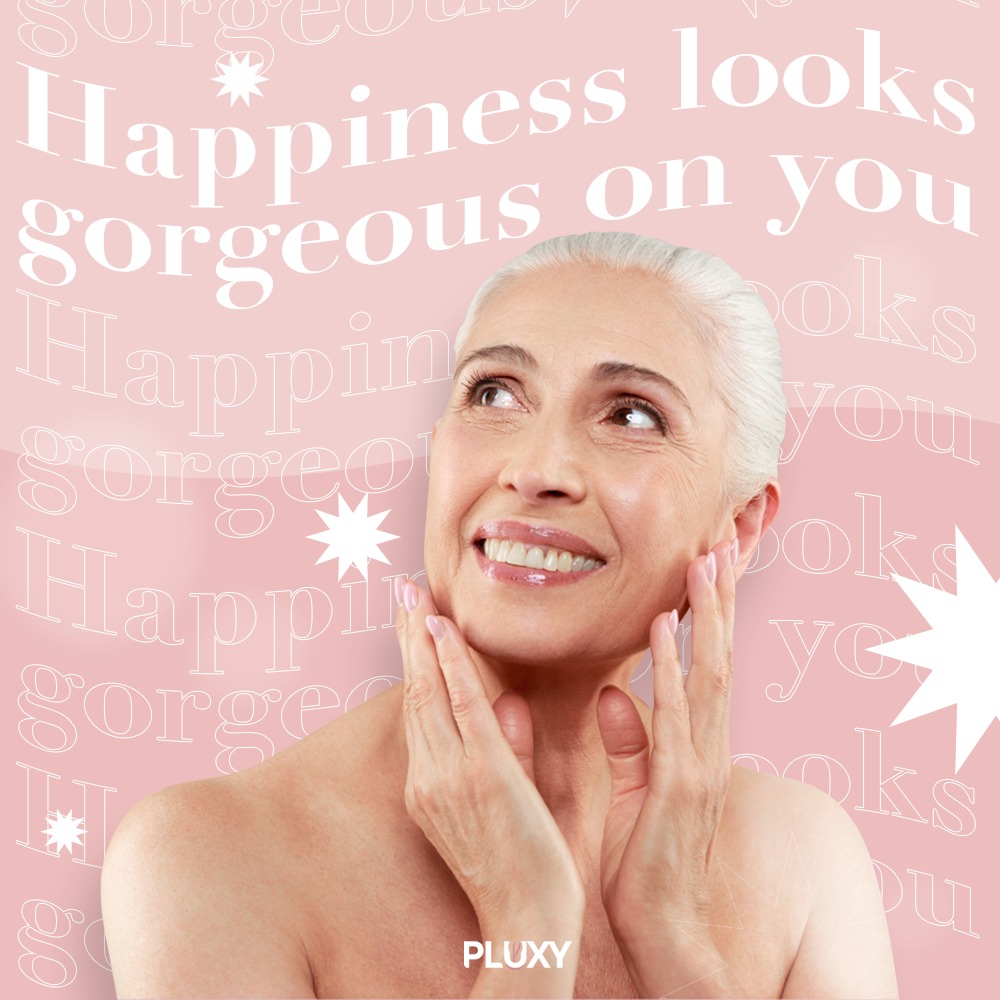 Pluxy Facial Epilator Customer Testimonial 2026 Woman reacting with surprise to Pluxy facial epilator results