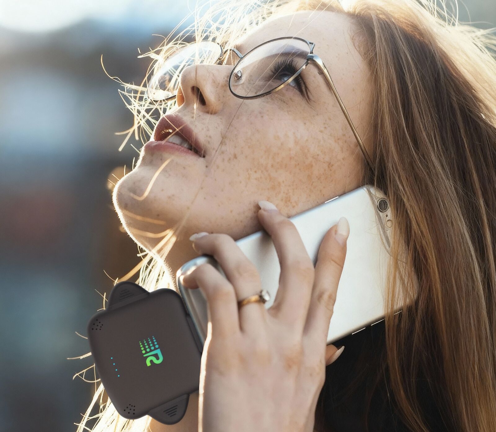 Rush Charge Portable Charger for Travel 2026 Rush Charge portable charger in use while traveling — compact and wire-free