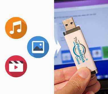 ThePhotoStick OMNI - Automatic Scan and Backup Feature ThePhotoStick OMNI one-click backup process scanning and sorting photos automatically