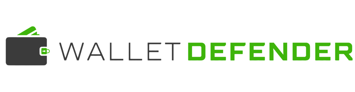 Wallet Defender Brand Logo 2026 Wallet Defender logo — trusted RFID protection brand