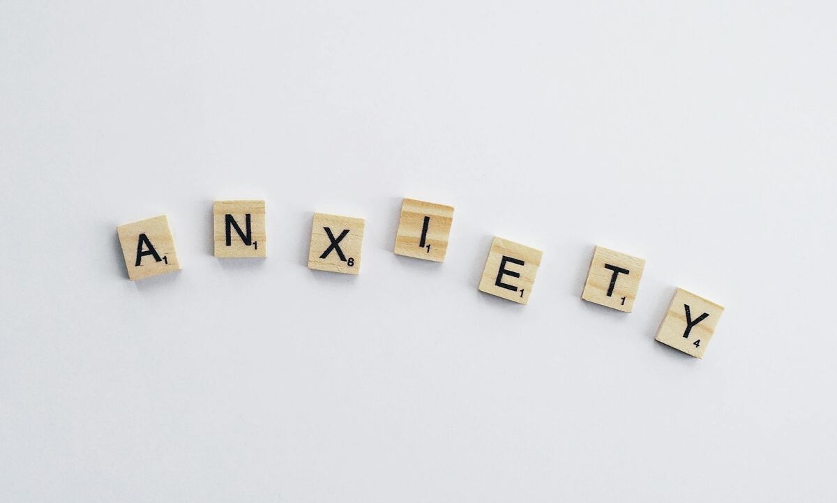 Vagus Nerve and Anxiety - Mental Health Research Wooden tiles spelling anxiety representing the mental health connection to vagus nerve function